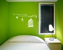 Birdcage with Quotes Vinyl Decals Modern Wall Art Sticker